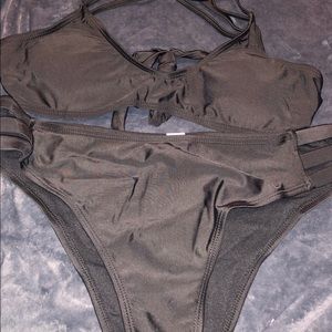 Black Strappy Bikini